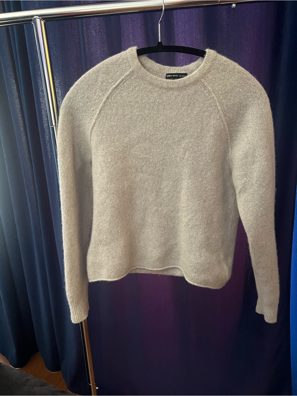 James Perse silver Crewneck Sweater